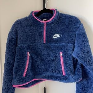 Nike Women's Blue Fleece Pullover